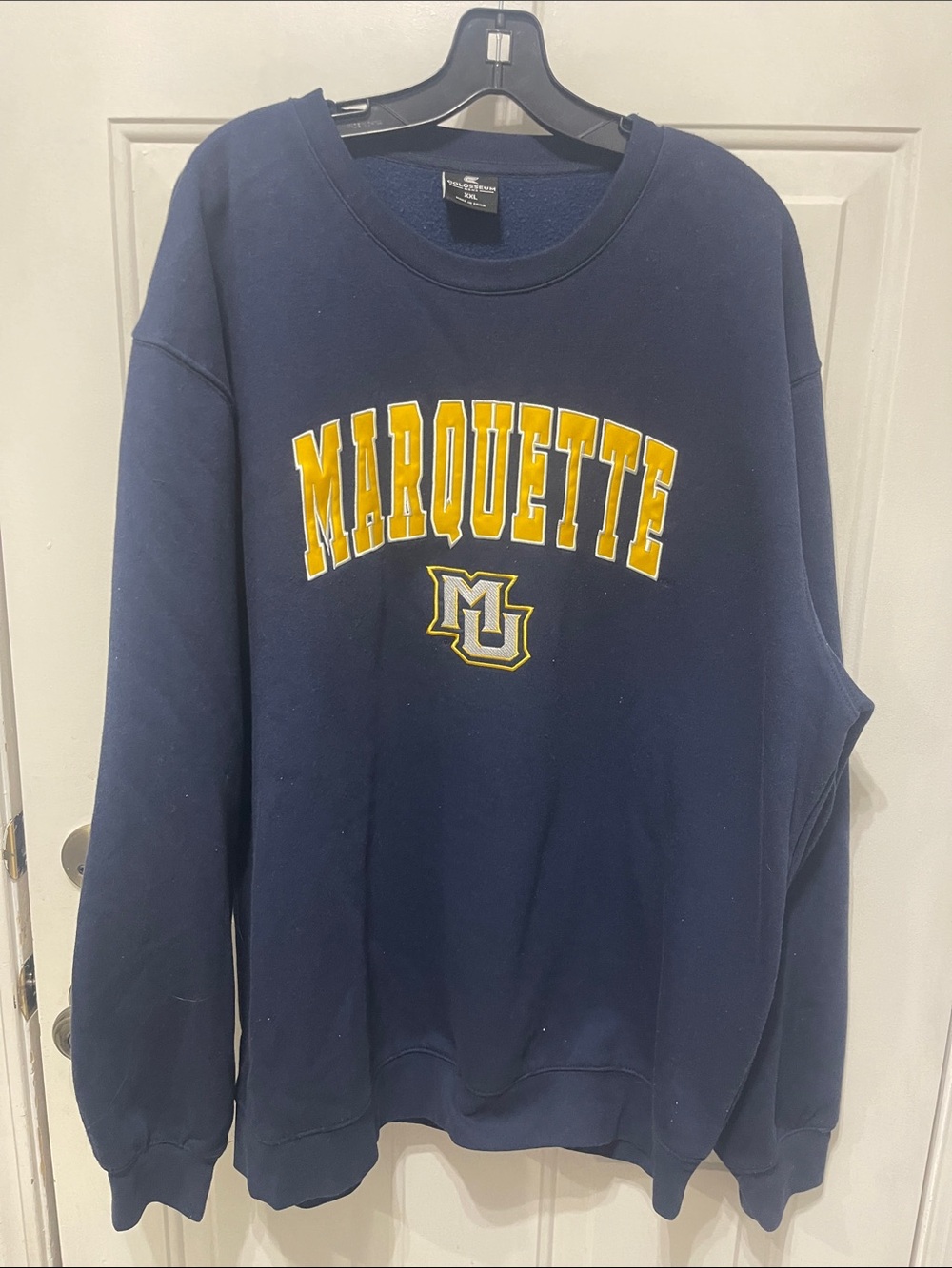 NWOT $50 Colosseum Marquette University Fleece Sweatshirt XXL